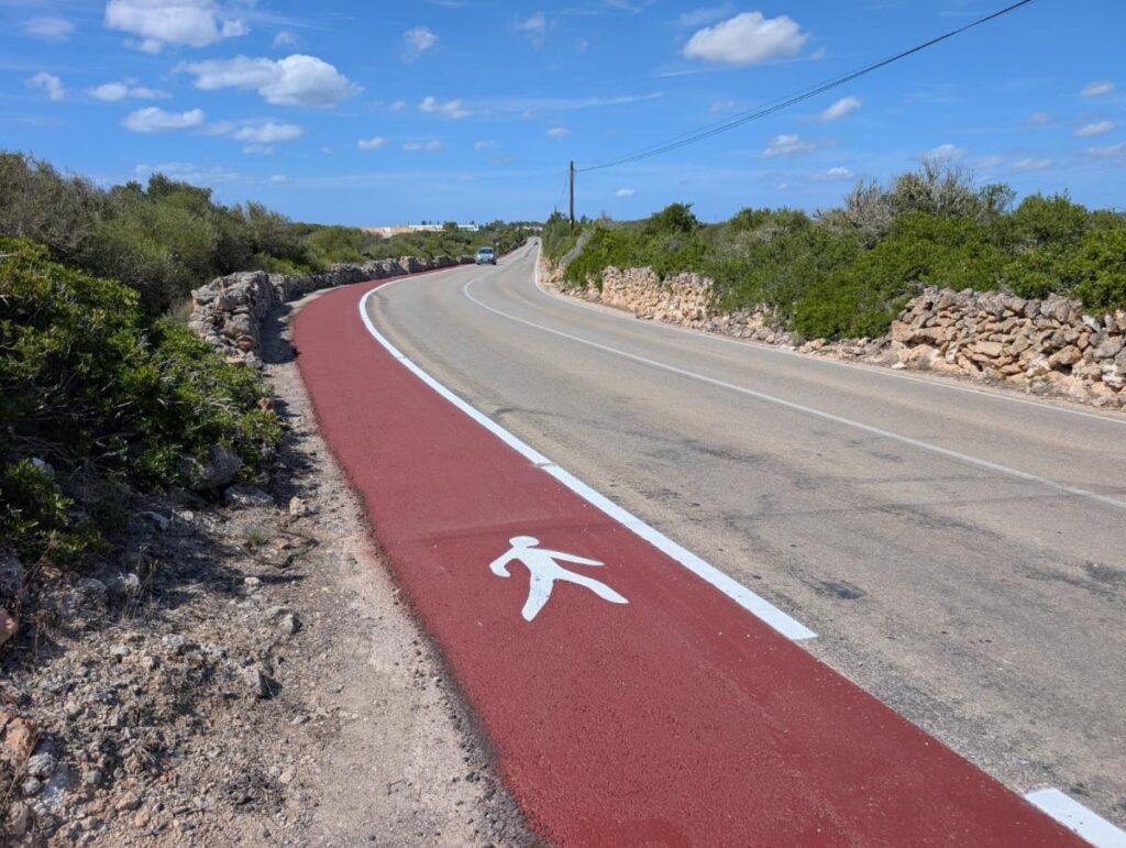 El Consell Insular refuerza la seguridad del Camí de Cavalls en su tramo por la carretera des Canutells