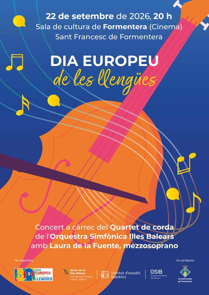 El Govern conmemora el Día Europeo de las Lenguas junto a la Orquesta Sinfónica de las Islas Baleares en Formentera
