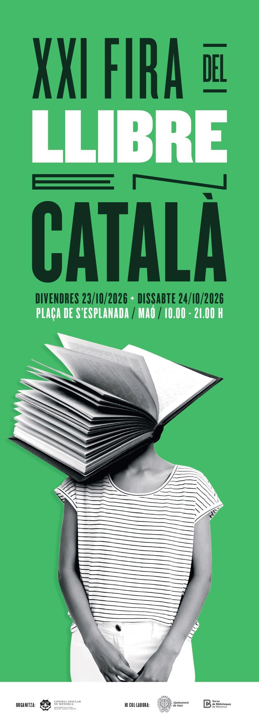 La XXI Fira del Llibre en Català en Maó presenta a destacados autores como Laura Gost, Ada Castells, Pau Faner, Melcior Comes, Emma Casadevall, Carme Cloquells e Ismael Pelegrí