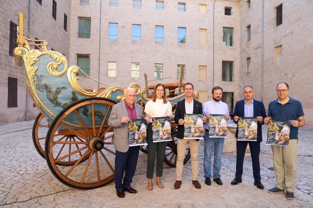 El carro triunfal de Santa Catalina Tomàs recorrerá las calles de Palma con cerca de 900 participantes el 17 de octubre